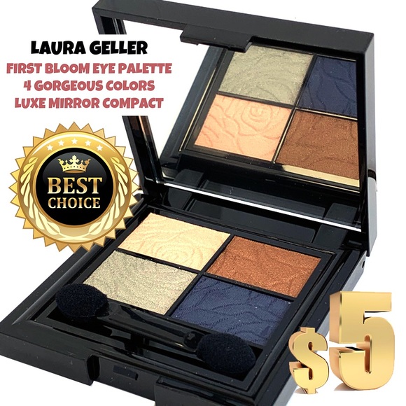 GOODIE BOX  Laura Geller First Bloom Eye Shadow Quad 2X Coconut Glow Shine Color - Picture 3 of 12